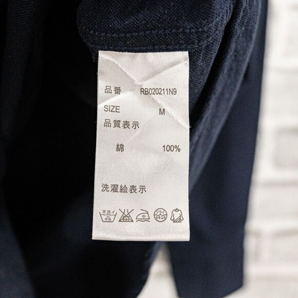 RAGEBLUE Japan Button Down Oxford Shirt Navy Blue Men's M - Picture 6 of 7